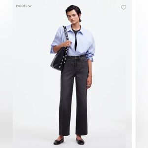 Madewell Perfect Vintage Wide-Leg Crop Jeans in Robles Wash